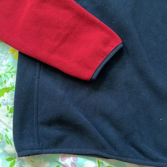 Lands End Colorblock 1/4 Snap Fleece - M - Picture 3 of 12